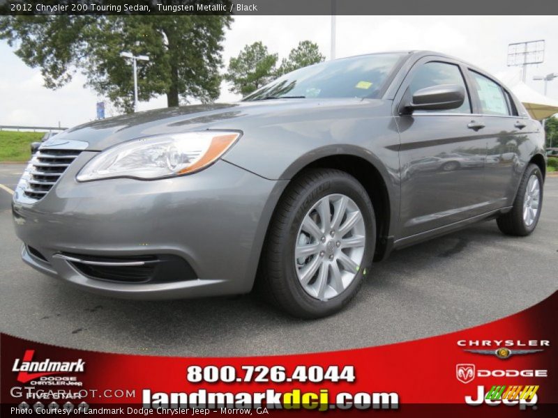 Tungsten Metallic / Black 2012 Chrysler 200 Touring Sedan
