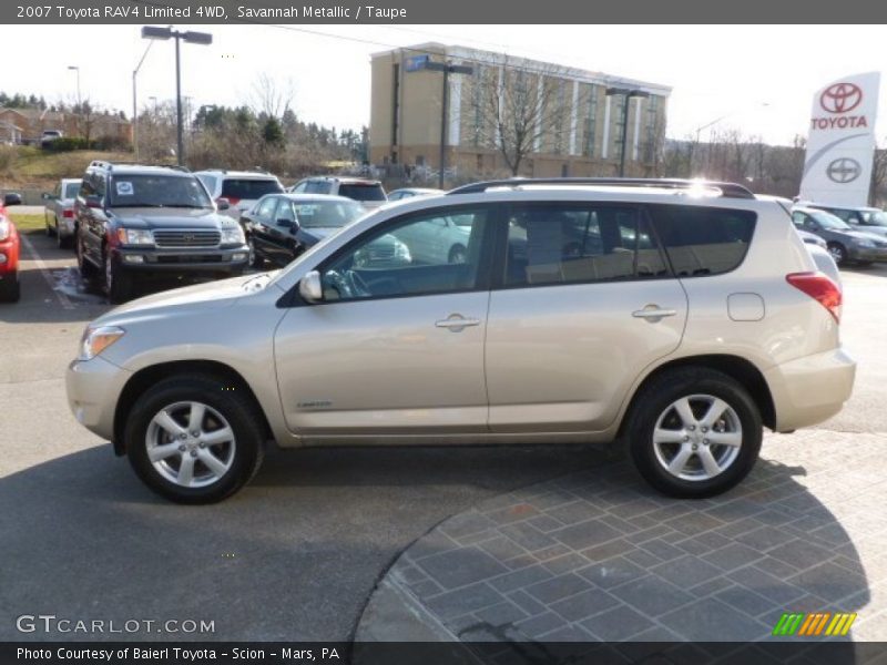 Savannah Metallic / Taupe 2007 Toyota RAV4 Limited 4WD