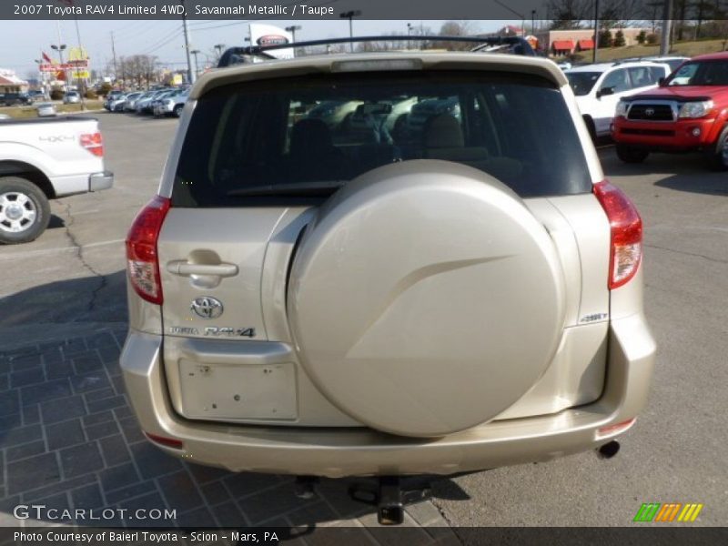 Savannah Metallic / Taupe 2007 Toyota RAV4 Limited 4WD