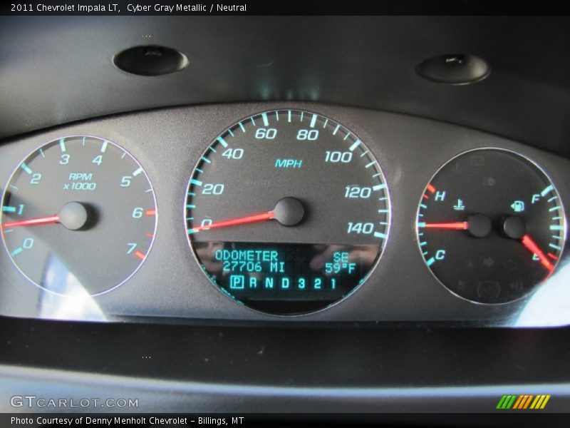 Cyber Gray Metallic / Neutral 2011 Chevrolet Impala LT