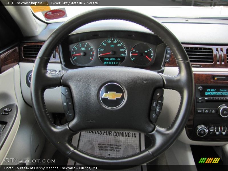 Cyber Gray Metallic / Neutral 2011 Chevrolet Impala LT