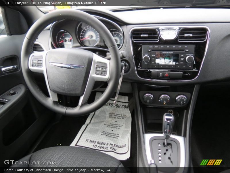 Tungsten Metallic / Black 2012 Chrysler 200 Touring Sedan