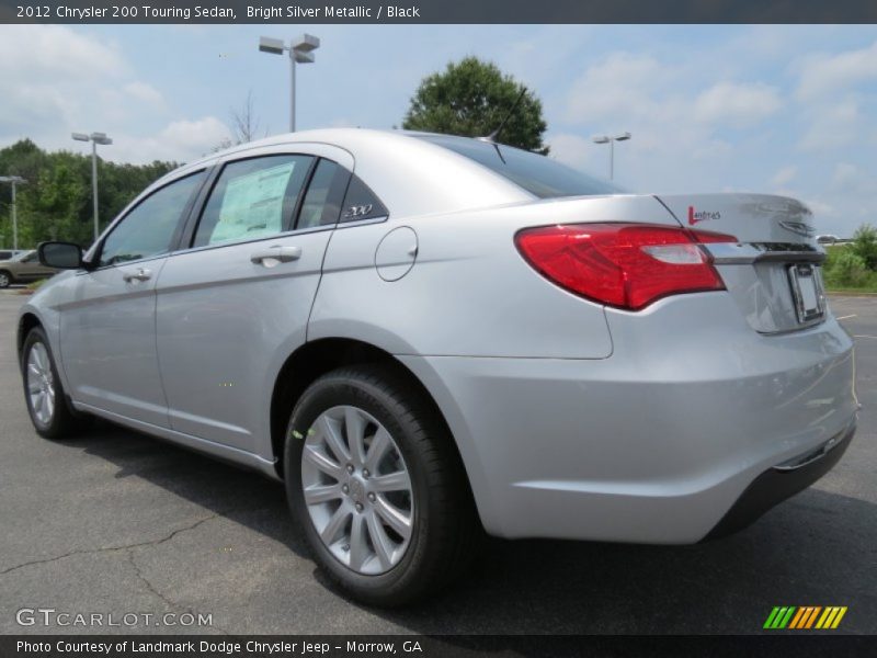 Bright Silver Metallic / Black 2012 Chrysler 200 Touring Sedan