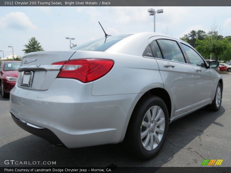 Bright Silver Metallic / Black 2012 Chrysler 200 Touring Sedan