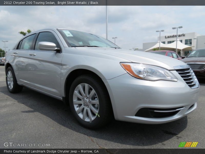 Bright Silver Metallic / Black 2012 Chrysler 200 Touring Sedan