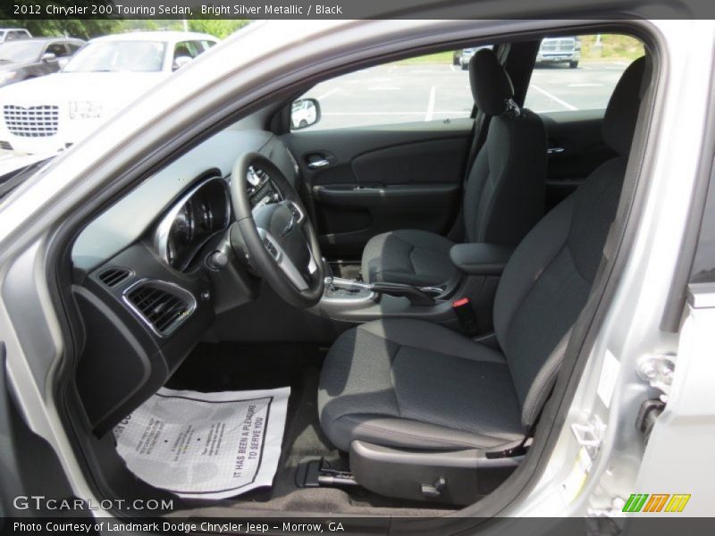 Bright Silver Metallic / Black 2012 Chrysler 200 Touring Sedan
