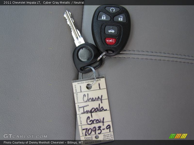 Cyber Gray Metallic / Neutral 2011 Chevrolet Impala LT