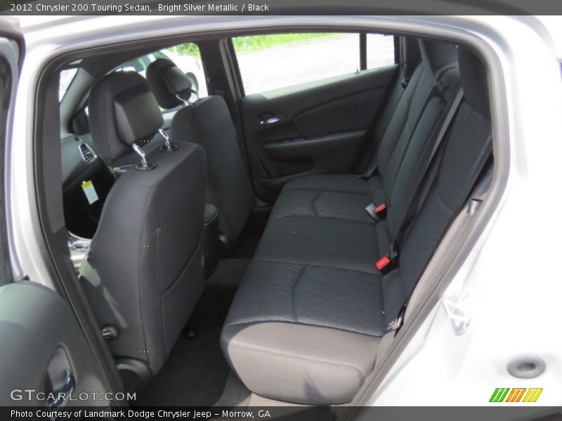 Bright Silver Metallic / Black 2012 Chrysler 200 Touring Sedan