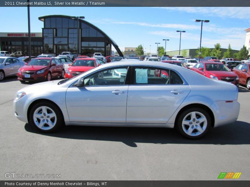 Silver Ice Metallic / Titanium 2011 Chevrolet Malibu LS