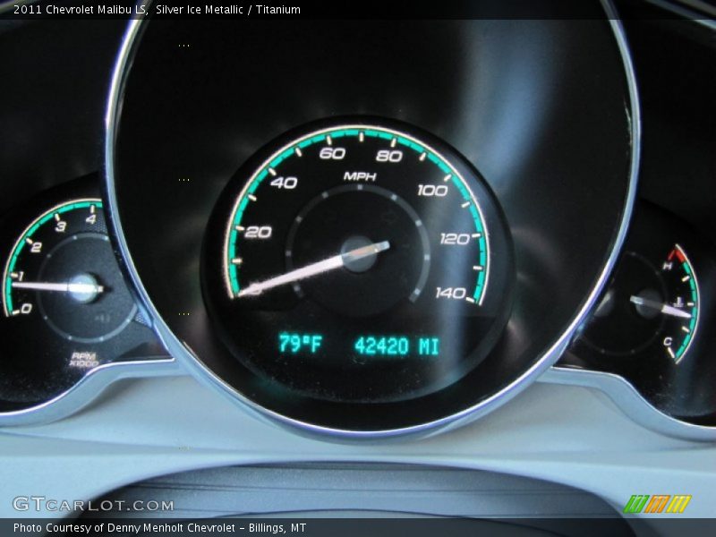 Silver Ice Metallic / Titanium 2011 Chevrolet Malibu LS