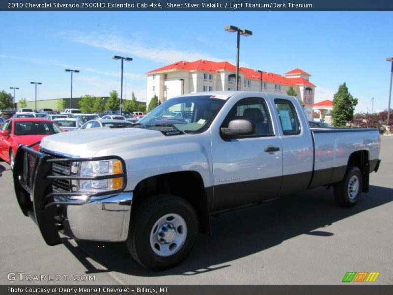 Sheer Silver Metallic / Light Titanium/Dark Titanium 2010 Chevrolet Silverado 2500HD Extended Cab 4x4