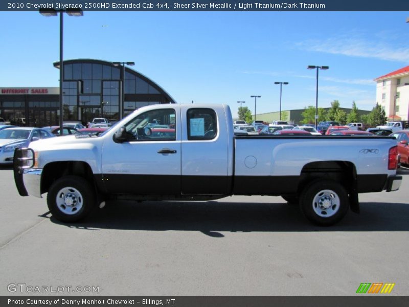 Sheer Silver Metallic / Light Titanium/Dark Titanium 2010 Chevrolet Silverado 2500HD Extended Cab 4x4