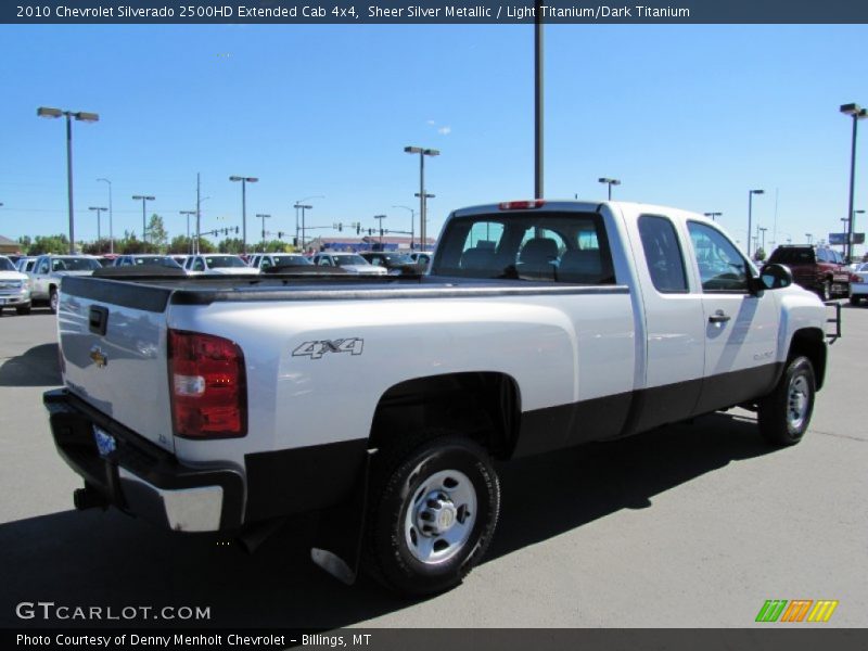 Sheer Silver Metallic / Light Titanium/Dark Titanium 2010 Chevrolet Silverado 2500HD Extended Cab 4x4