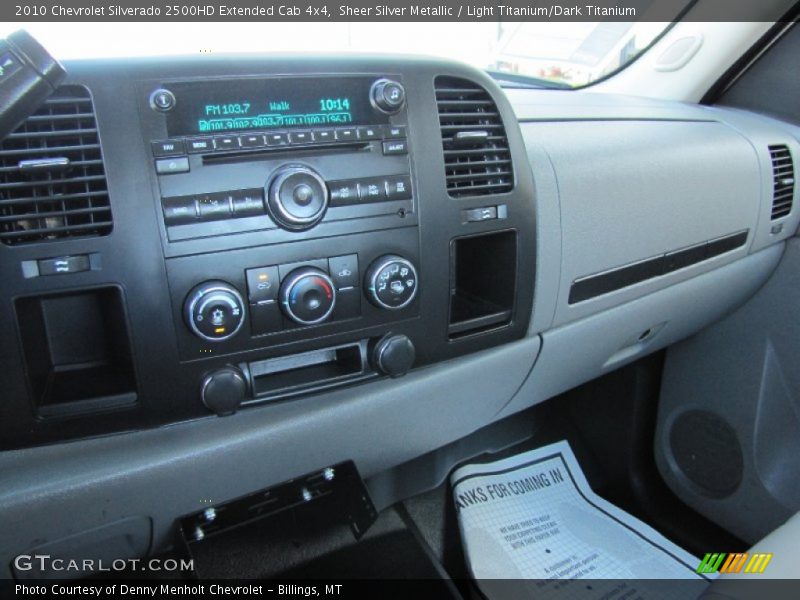 Sheer Silver Metallic / Light Titanium/Dark Titanium 2010 Chevrolet Silverado 2500HD Extended Cab 4x4