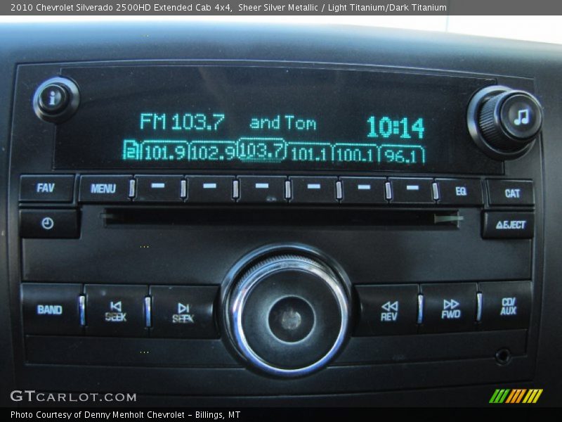 Audio System of 2010 Silverado 2500HD Extended Cab 4x4