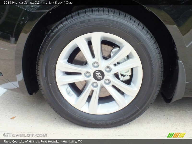 Midnight Black / Gray 2013 Hyundai Sonata GLS