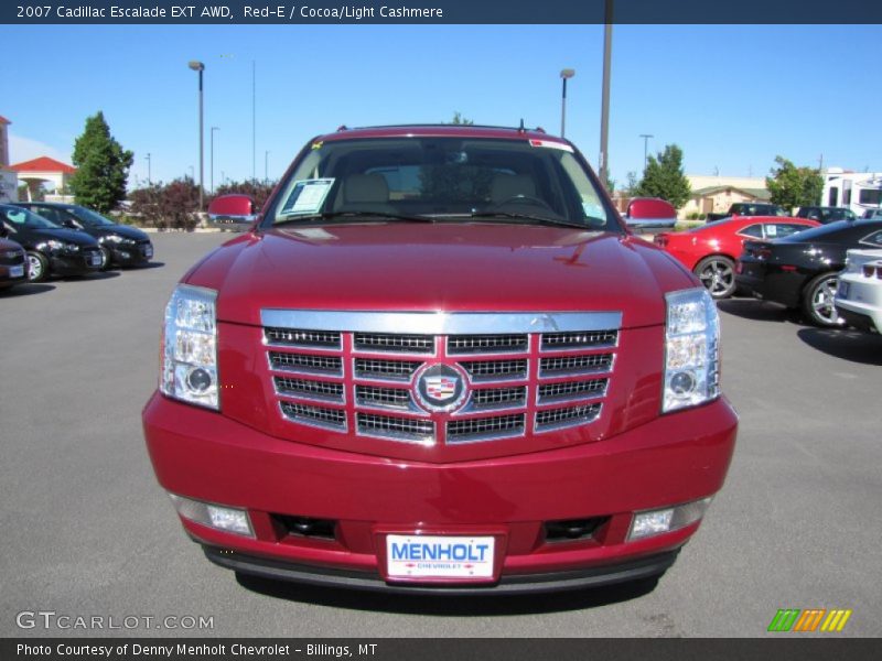 Red-E / Cocoa/Light Cashmere 2007 Cadillac Escalade EXT AWD