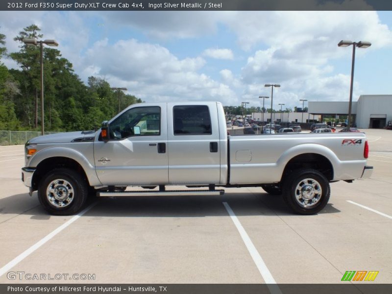 Ingot Silver Metallic / Steel 2012 Ford F350 Super Duty XLT Crew Cab 4x4
