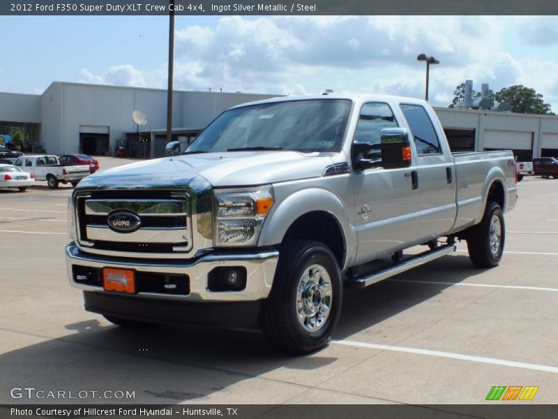 Ingot Silver Metallic / Steel 2012 Ford F350 Super Duty XLT Crew Cab 4x4