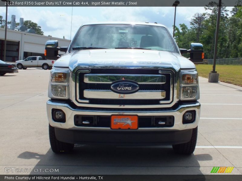Ingot Silver Metallic / Steel 2012 Ford F350 Super Duty XLT Crew Cab 4x4