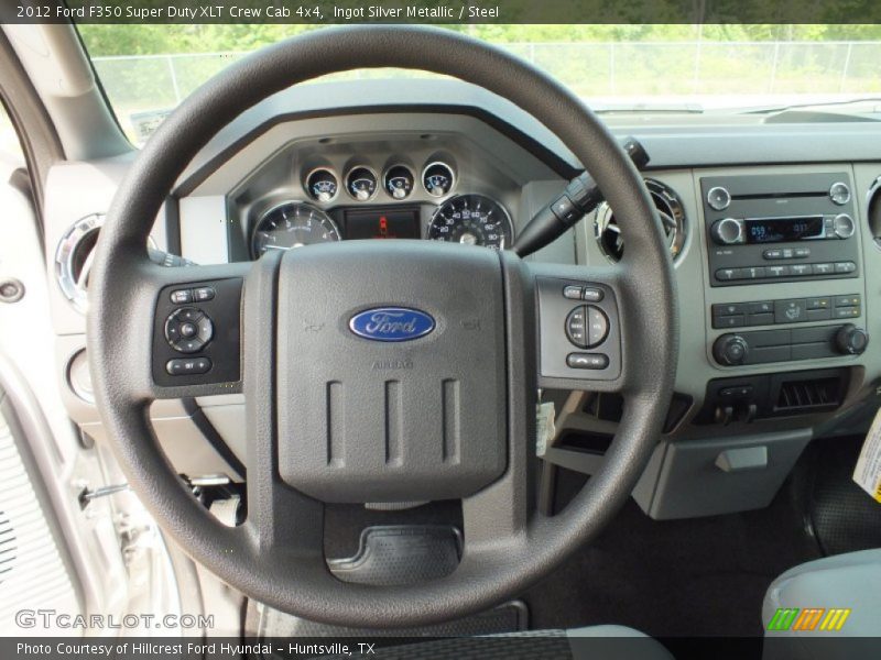 Ingot Silver Metallic / Steel 2012 Ford F350 Super Duty XLT Crew Cab 4x4