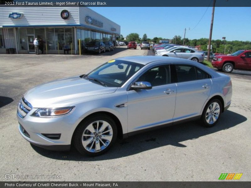 Ingot Silver / Charcoal Black 2012 Ford Taurus Limited