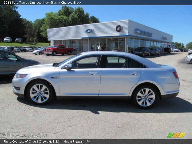 Ingot Silver / Charcoal Black 2012 Ford Taurus Limited