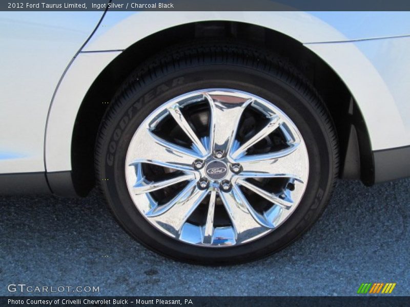 Ingot Silver / Charcoal Black 2012 Ford Taurus Limited