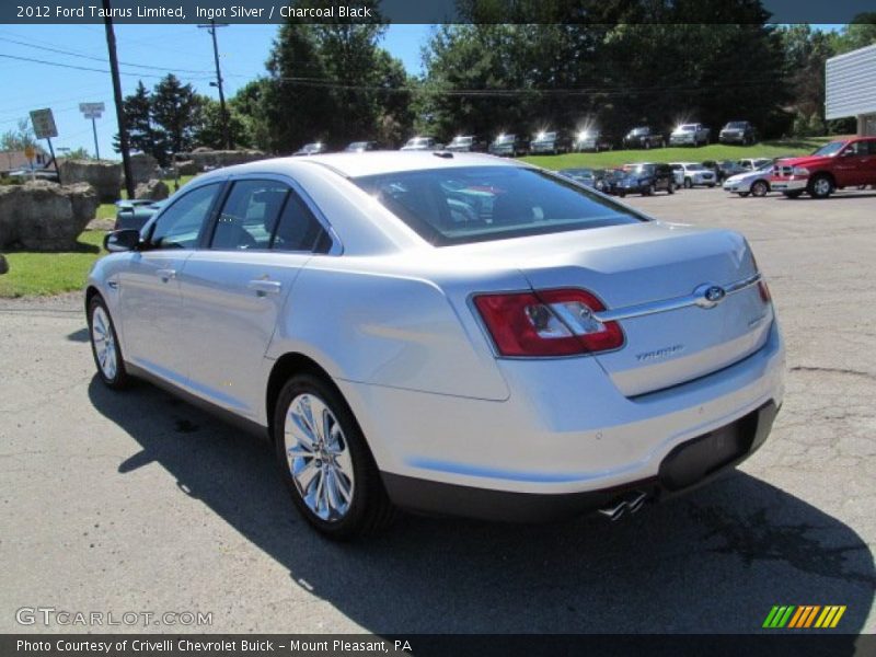 Ingot Silver / Charcoal Black 2012 Ford Taurus Limited