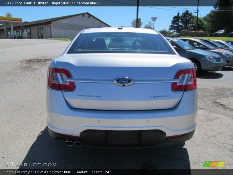 Ingot Silver / Charcoal Black 2012 Ford Taurus Limited