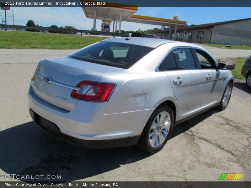 Ingot Silver / Charcoal Black 2012 Ford Taurus Limited