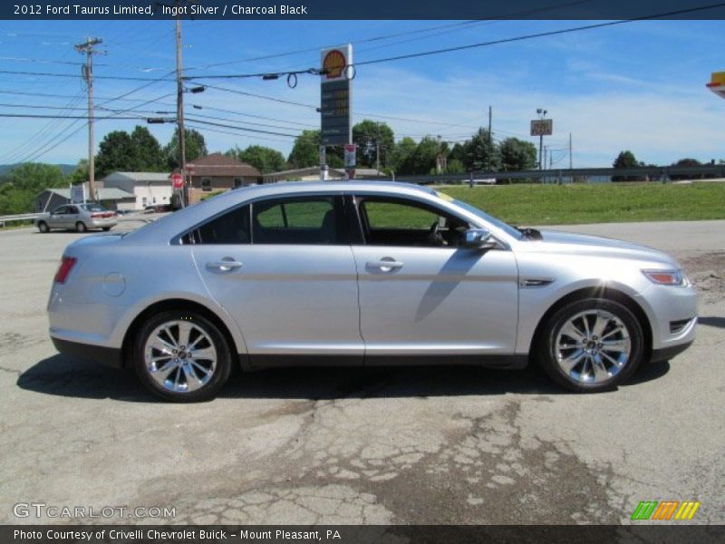 Ingot Silver / Charcoal Black 2012 Ford Taurus Limited