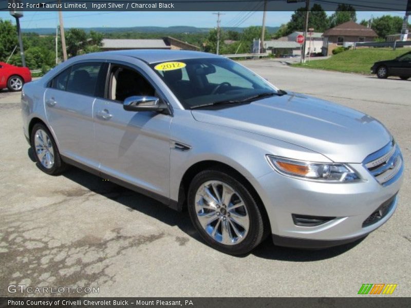 Ingot Silver / Charcoal Black 2012 Ford Taurus Limited