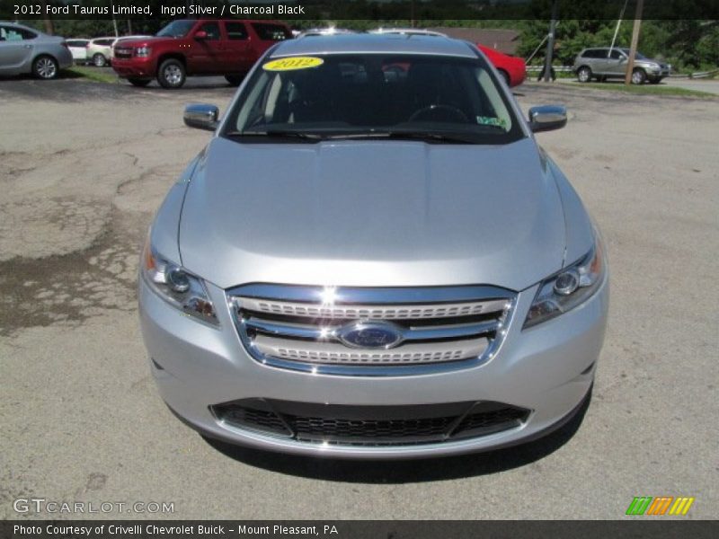 Ingot Silver / Charcoal Black 2012 Ford Taurus Limited