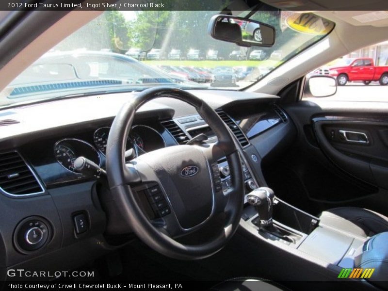 Ingot Silver / Charcoal Black 2012 Ford Taurus Limited