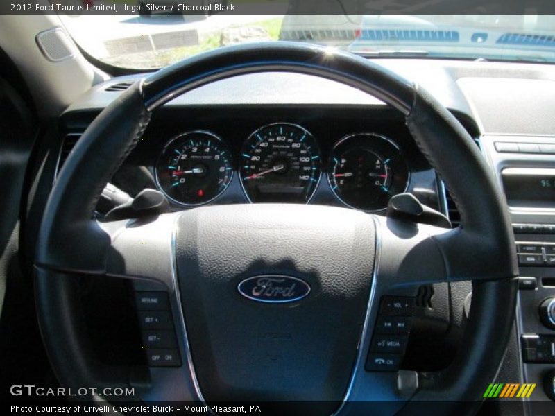Ingot Silver / Charcoal Black 2012 Ford Taurus Limited