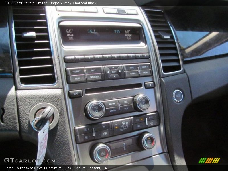 Ingot Silver / Charcoal Black 2012 Ford Taurus Limited