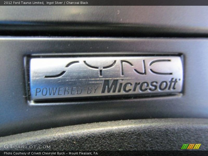 Ingot Silver / Charcoal Black 2012 Ford Taurus Limited