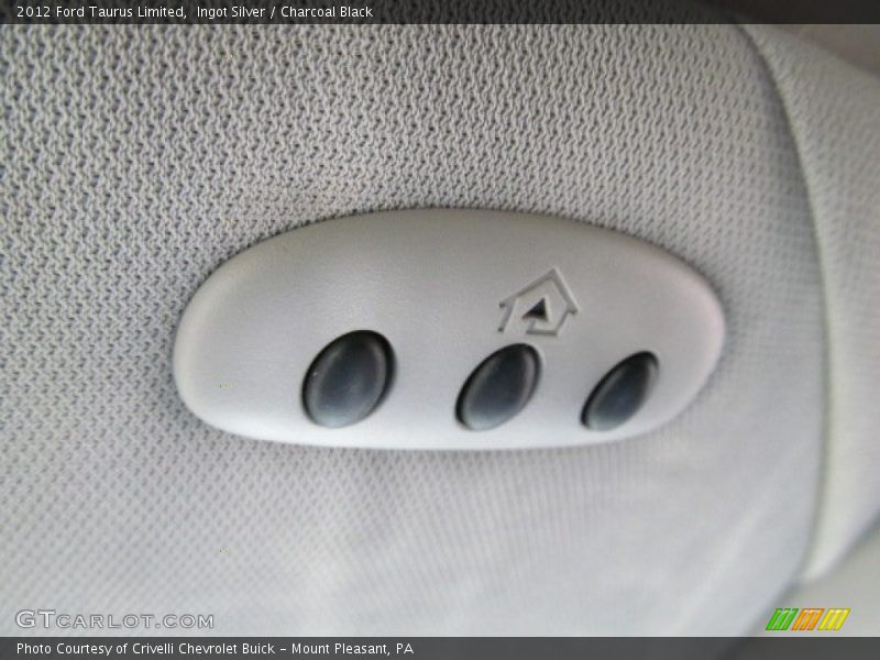 Ingot Silver / Charcoal Black 2012 Ford Taurus Limited