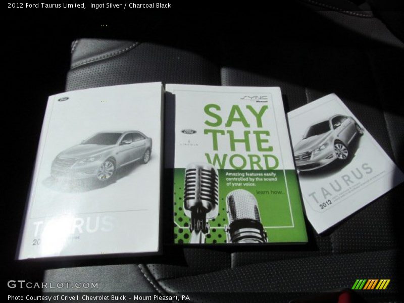 Ingot Silver / Charcoal Black 2012 Ford Taurus Limited