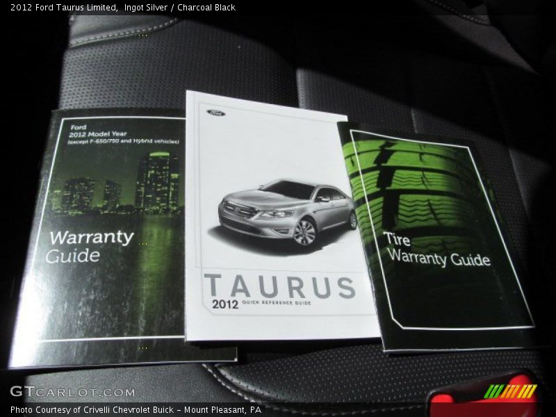 Ingot Silver / Charcoal Black 2012 Ford Taurus Limited