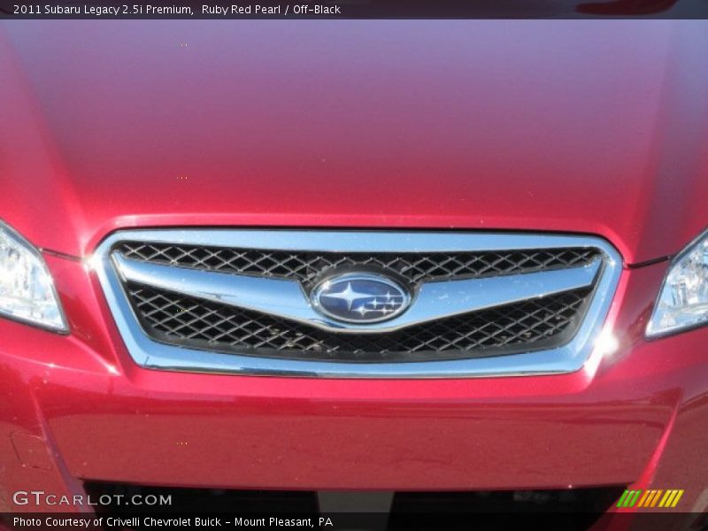 Ruby Red Pearl / Off-Black 2011 Subaru Legacy 2.5i Premium
