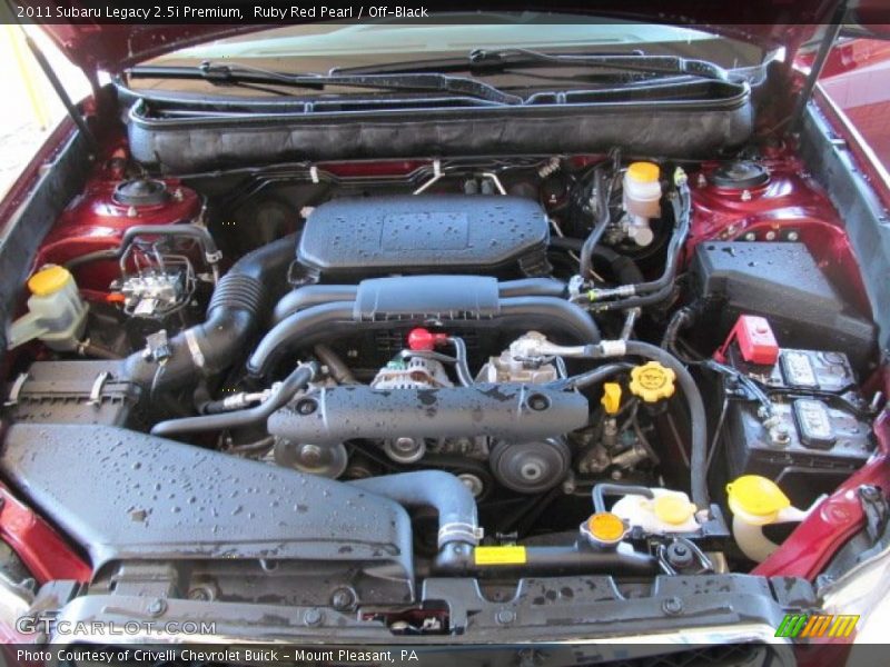Ruby Red Pearl / Off-Black 2011 Subaru Legacy 2.5i Premium