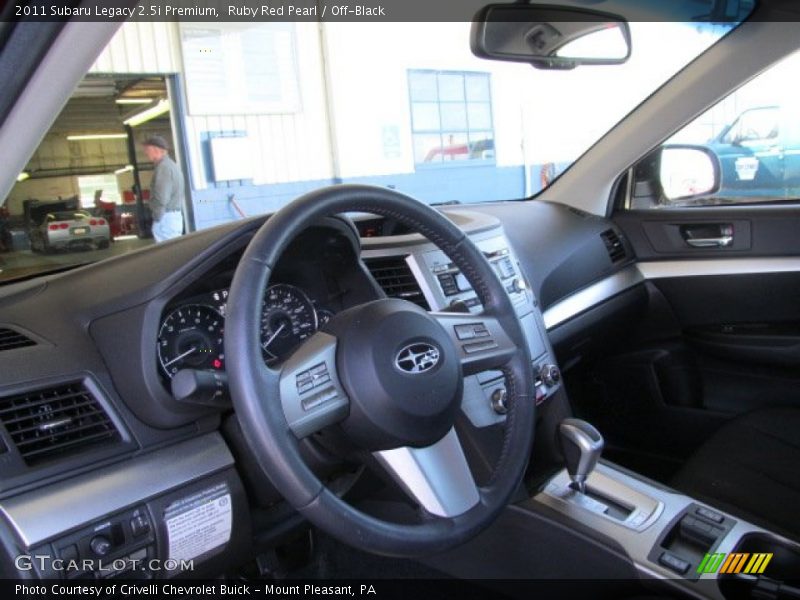 Ruby Red Pearl / Off-Black 2011 Subaru Legacy 2.5i Premium
