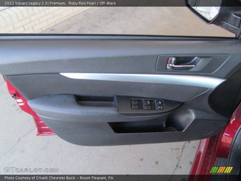 Ruby Red Pearl / Off-Black 2011 Subaru Legacy 2.5i Premium