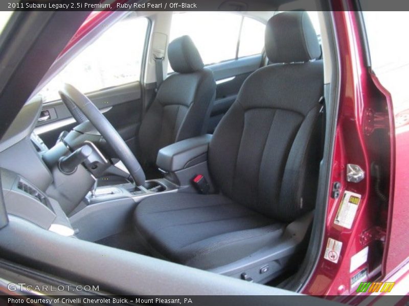 Ruby Red Pearl / Off-Black 2011 Subaru Legacy 2.5i Premium