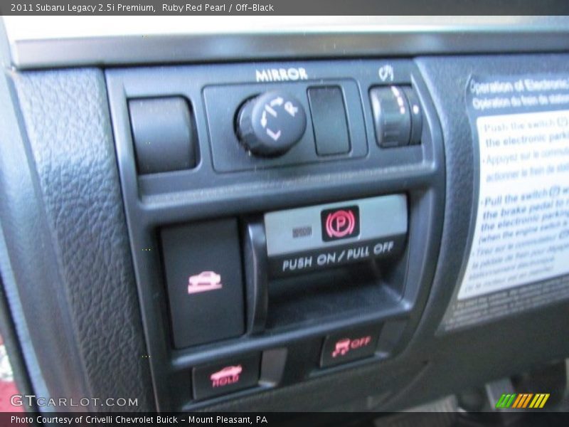 Ruby Red Pearl / Off-Black 2011 Subaru Legacy 2.5i Premium