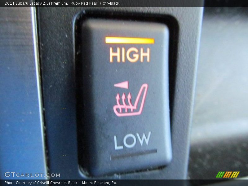 Ruby Red Pearl / Off-Black 2011 Subaru Legacy 2.5i Premium