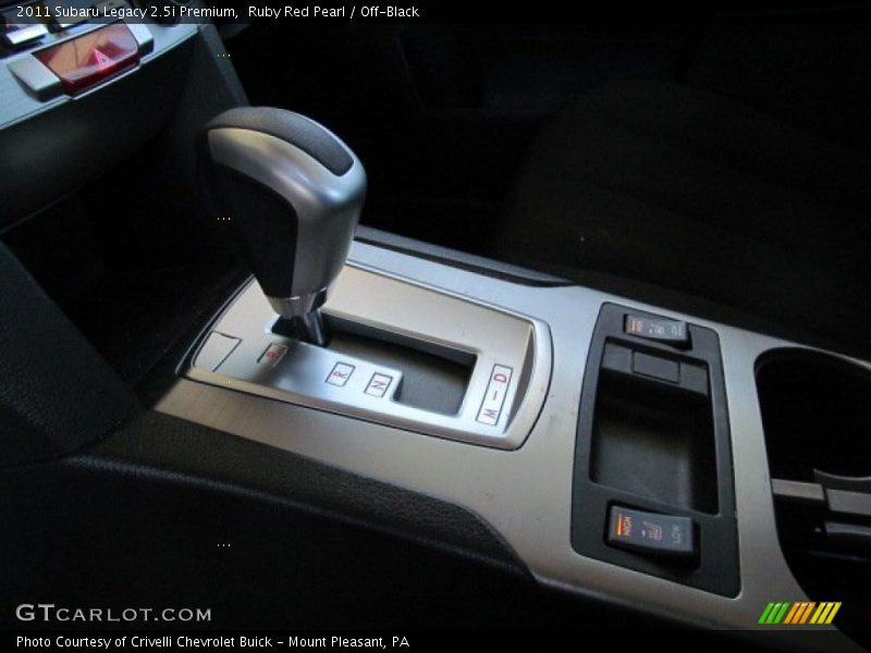 Ruby Red Pearl / Off-Black 2011 Subaru Legacy 2.5i Premium