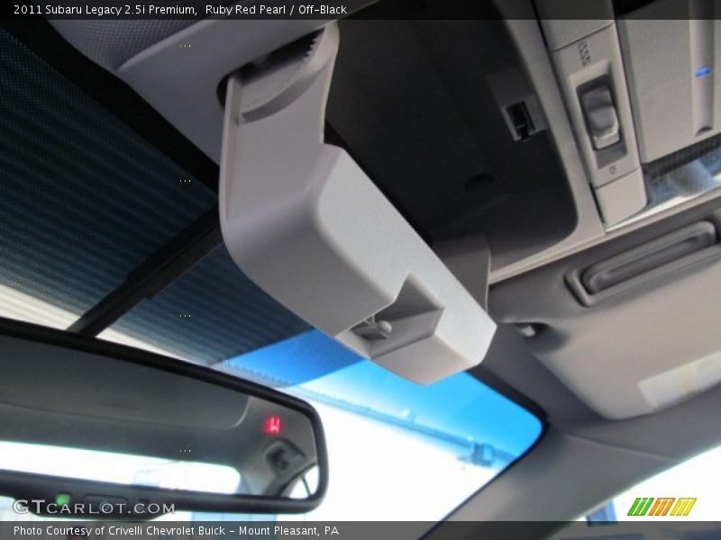 Ruby Red Pearl / Off-Black 2011 Subaru Legacy 2.5i Premium